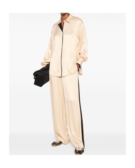 Forte_forte Natural Contrast-Trim Shirt