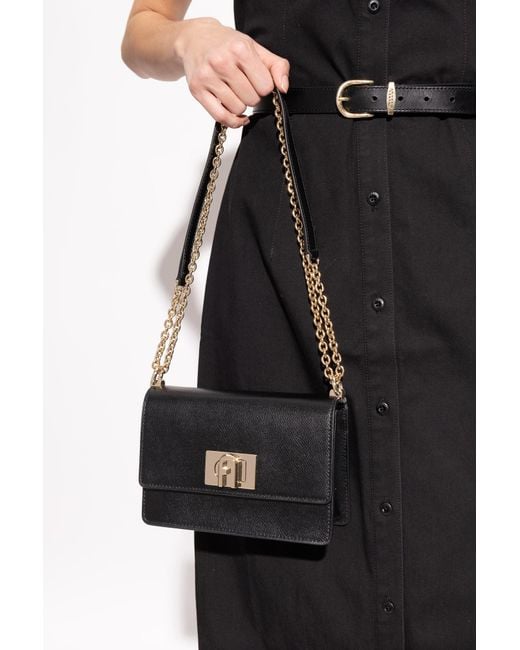 Furla Black 1927 Mini Crossbody Bag