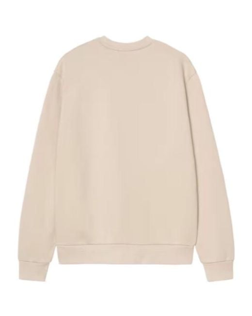 Carhartt Natural Script-Embroidered Crewneck Sweatshirt for men