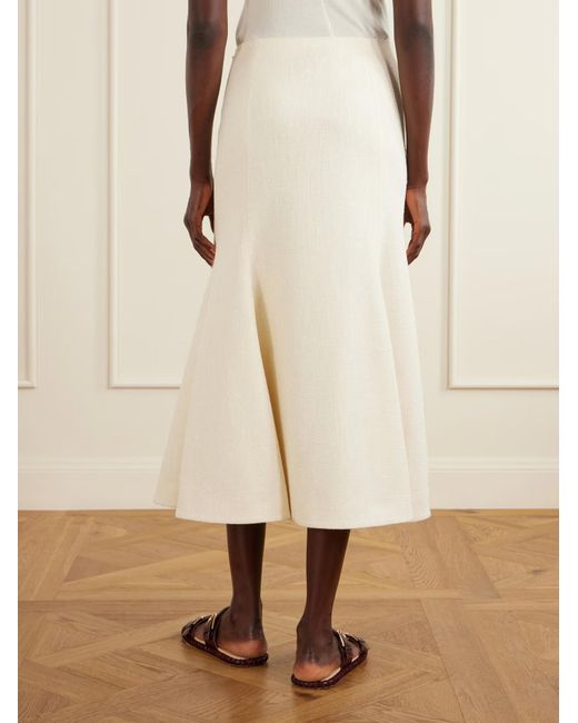 Gabriela Hearst White Fishtail Skirt