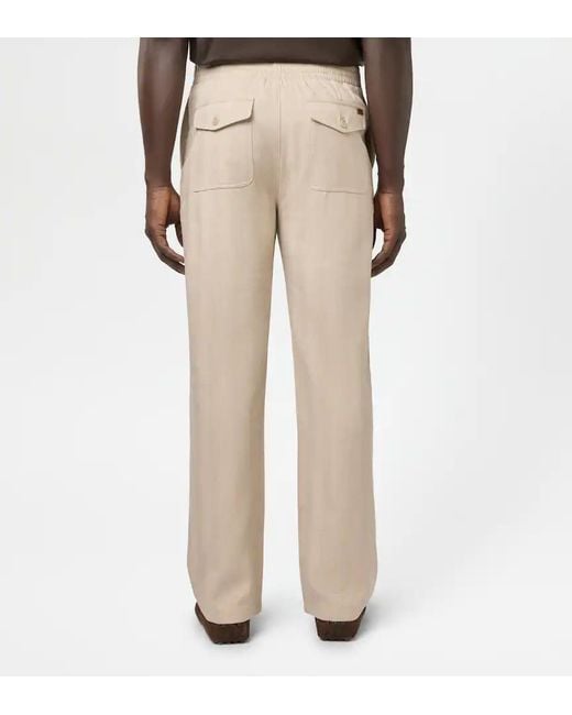 Tod's Natural Coulisse Drawstring Trousers for men