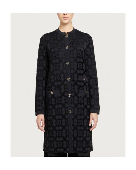 Ferragamo Blue Logo Coat
