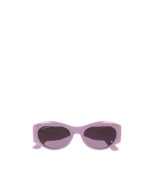 Balenciaga Purple Eyewear Cat-Eye Frame Sunglasses