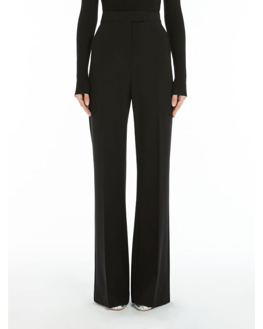 Max Mara Black Norcia Flared Trousers