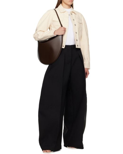 Jacquemus Brown The Ovalo Large Shoulder Bag
