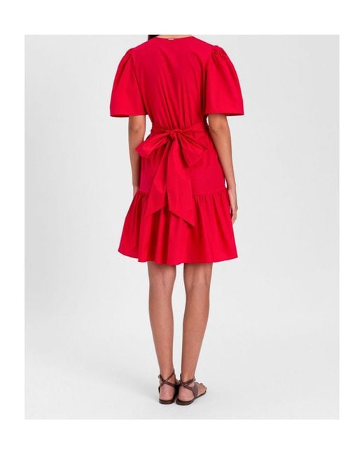 Twinset Red Belted Mini Dress