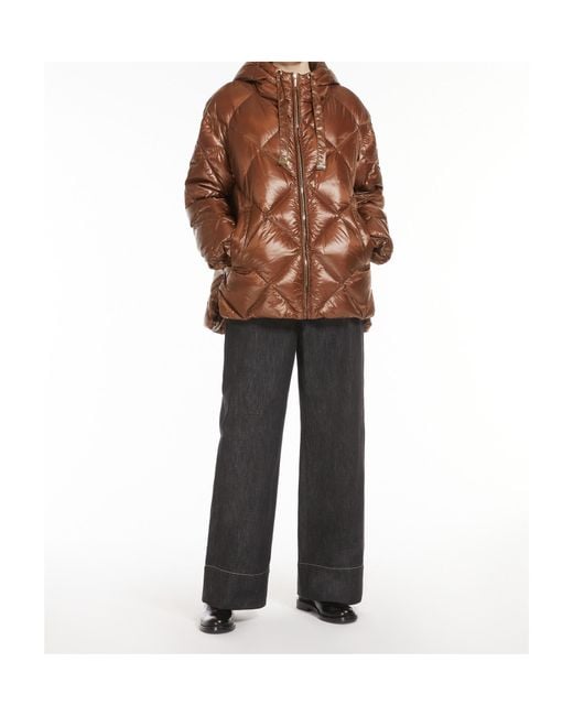 Max Mara Brown The Cube Zip-Up Drawstring Jacket