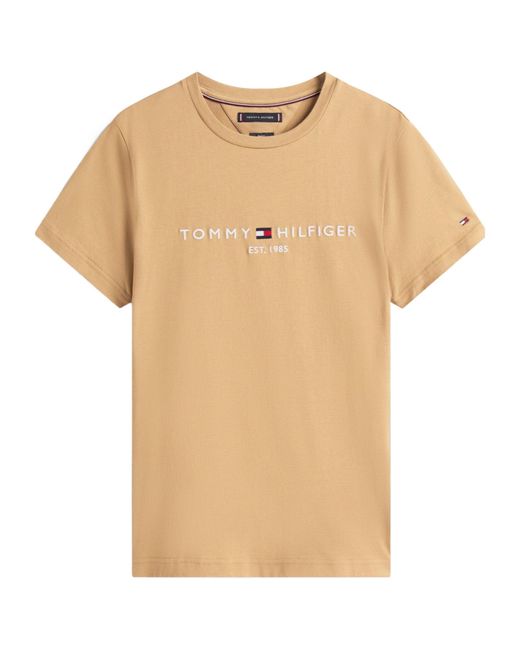 Tommy Hilfiger Natural Logo Short Sleeve T-Shirt for men