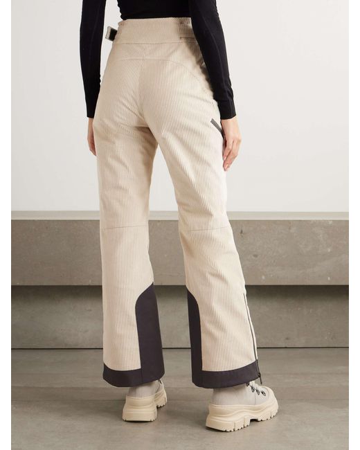 Brunello Cucinelli Natural Corduroy Ski Pants