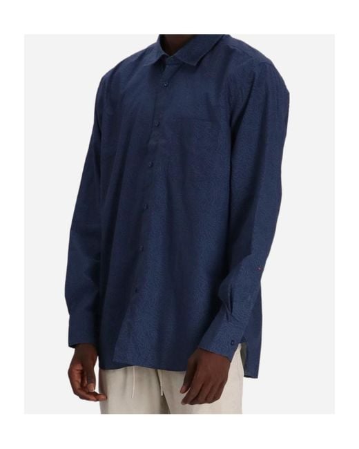 Boss Blue Long-Sleeved Shirt for men