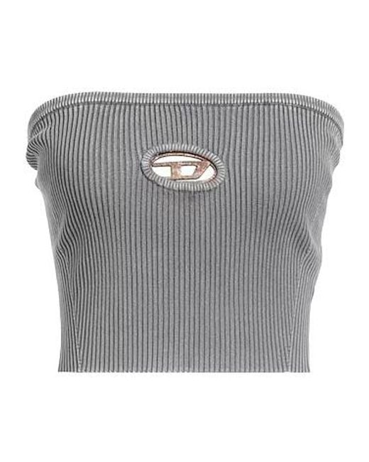 DIESEL Gray Knit Tube Top
