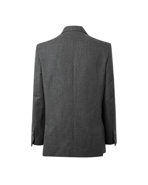 AMI Black Loosefit Doublebreasted Blazer for men