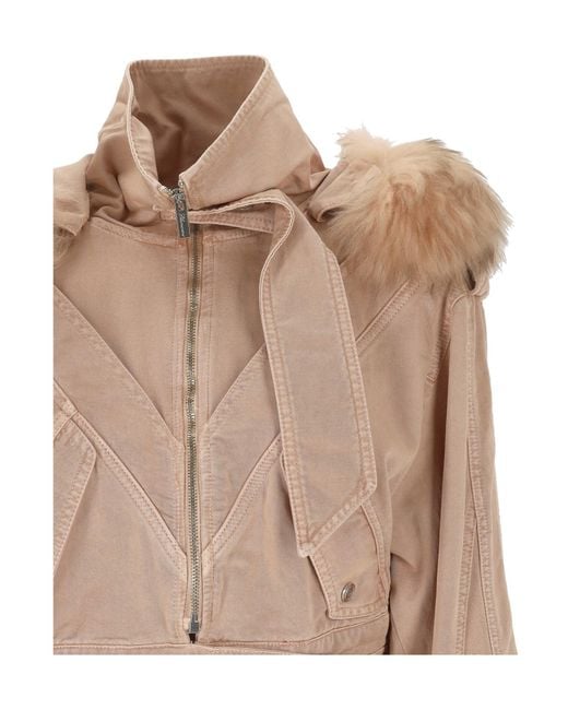 Blumarine Natural Cropped Jacket