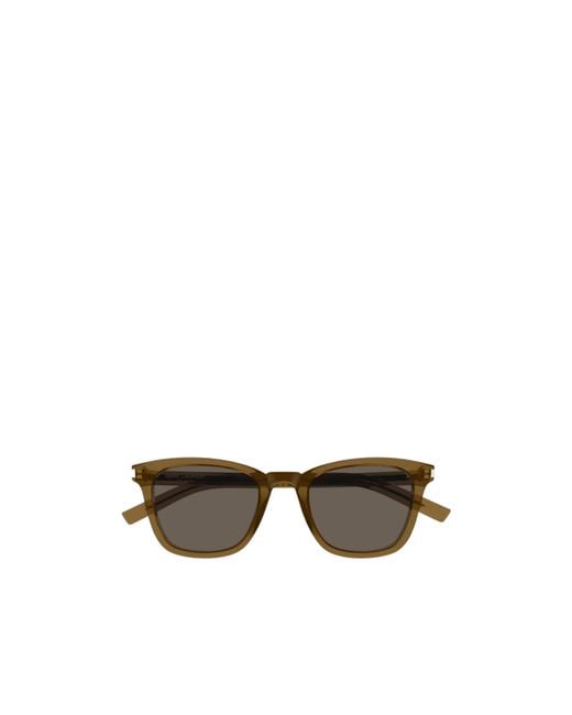 Saint Laurent Multicolor Eyewear Slim Square Frame Sunglasses