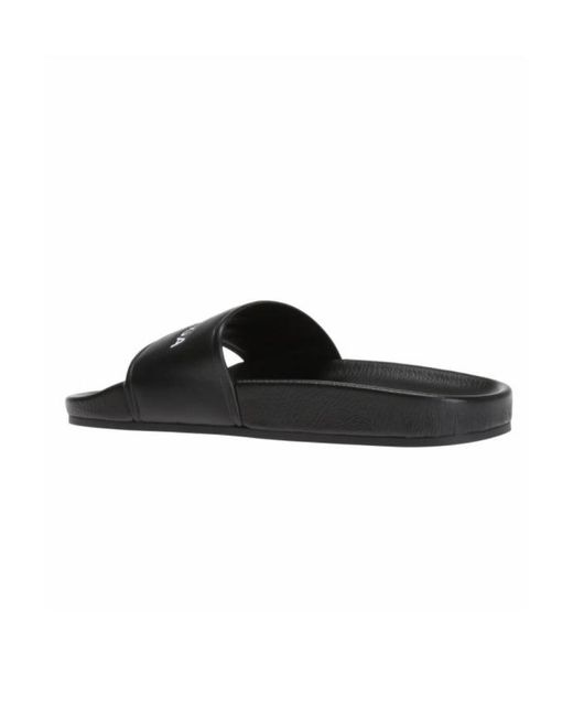 Balenciaga Brown Logo Printed Sandals