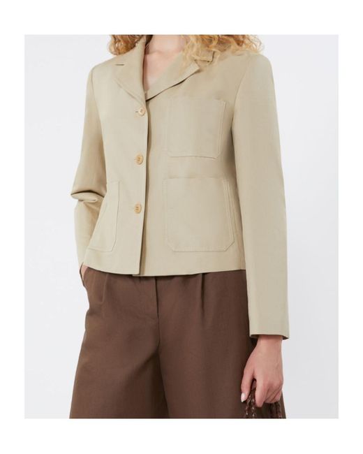 Weekend by Maxmara Natural Single-Breasted Jacket