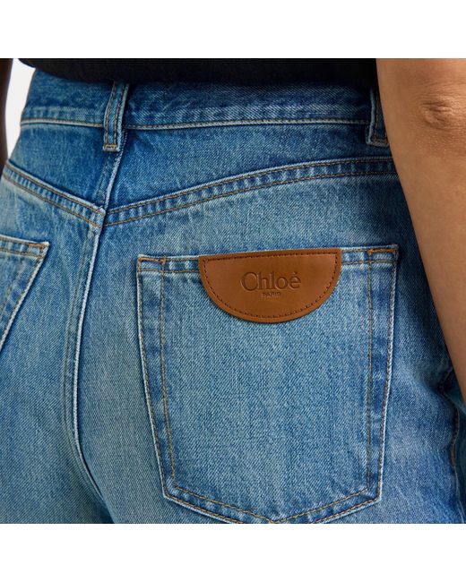 Chloé Blue Flared Denim Jeans