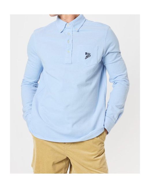 Polo Ralph Lauren Blue Polo Pckt Pp Ls Sn05 for men