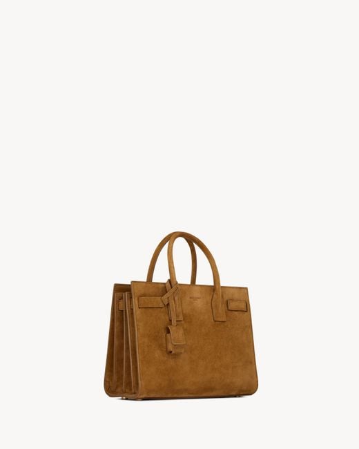 Saint Laurent Brown Sac De Jour Tote Bag