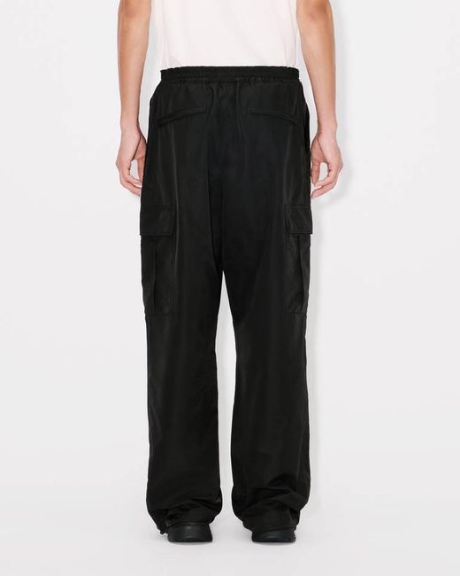 KENZO Blue Wide-Leg Cargo Pants for men
