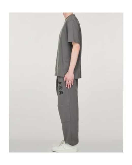 Y-3 Gray Graphic Printed Short Sleeved T-Shirt for men