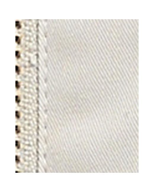 Barbour White Cropped Zipfront Utility Jacket