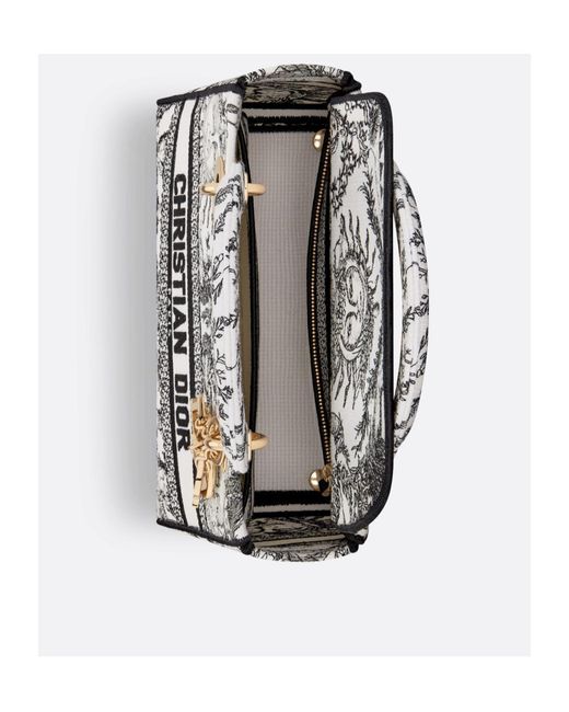 Dior White Medium Lady D-Lite Shoulder Bag