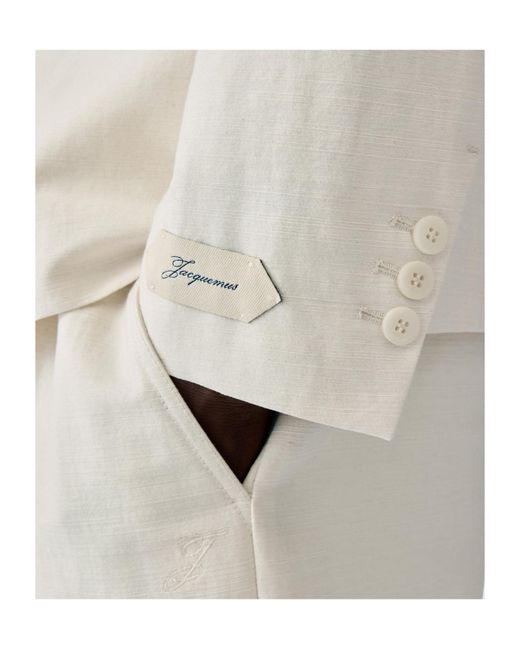 Jacquemus White The Melo Jacket for men