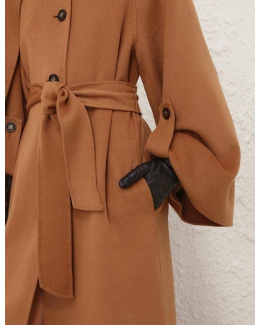 Zimmermann Brown Long-Sleeved Coat