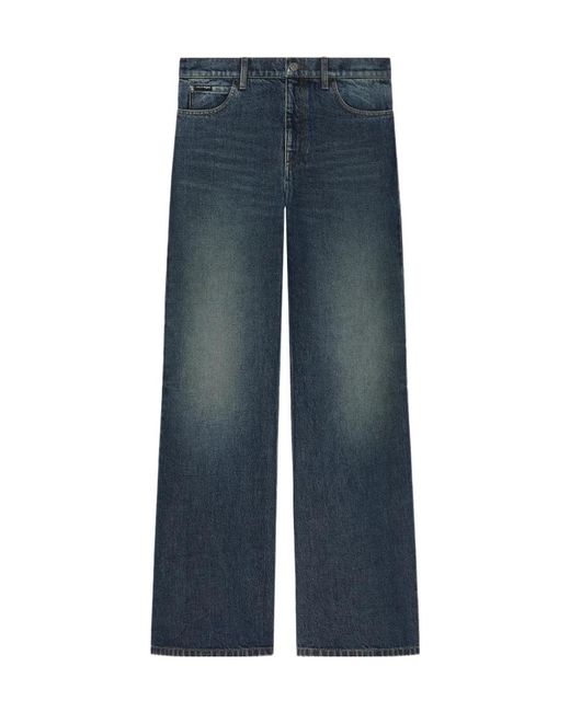 Courreges Blue Belt Loop Jeans for men