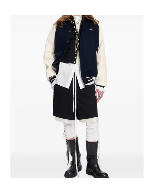 Ann Demeulemeester Blue Button-Front Vest for men