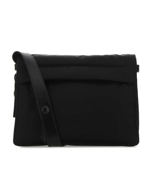 Prada Black Cini Small Re-Nylon Recycled Nylon Messenger Bag