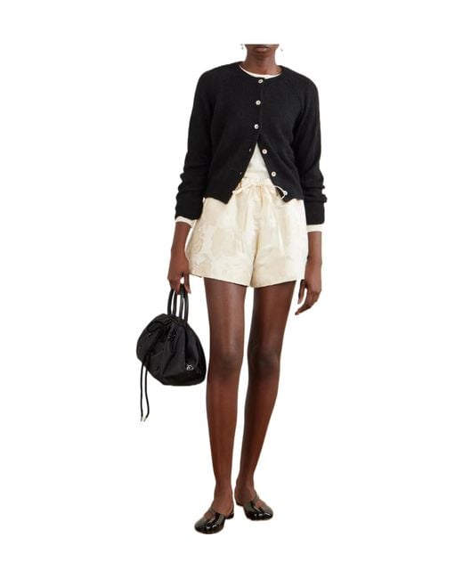 Simone Rocha White Elasticated Rose Shorts