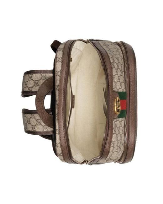 Gucci Gray Ophidia Gg Medium Backpack for men