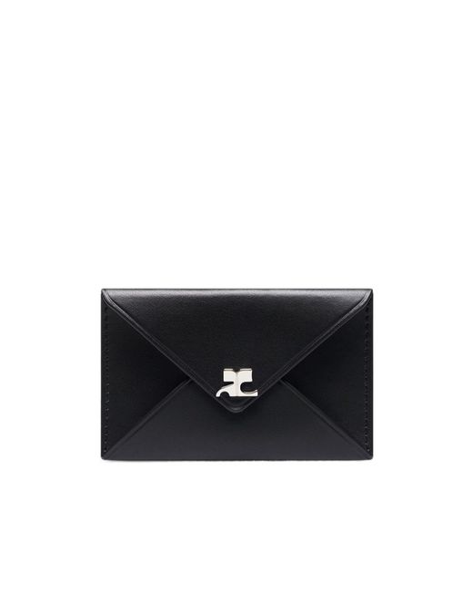 Courreges Black Courrèges Envelope Card Holder for men