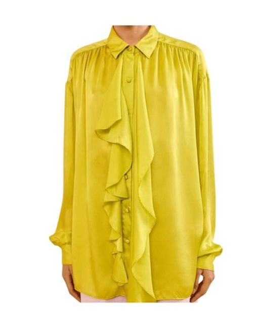 Ulla Johnson Yellow Long Sleeve Shirt