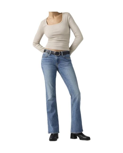 Levi's Blue Low Slim Boot Jeans