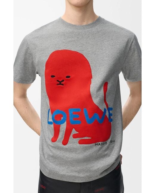 Loewe Gray Regular Fit T-Shirt