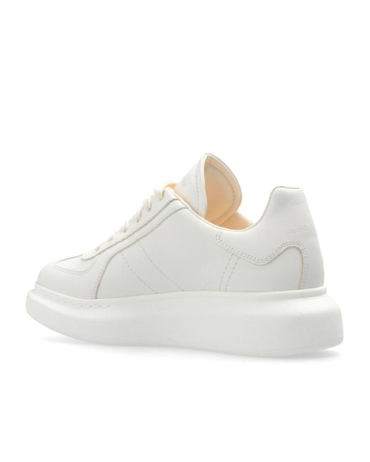 McQueen White Oversized Lace-Up Sneakers
