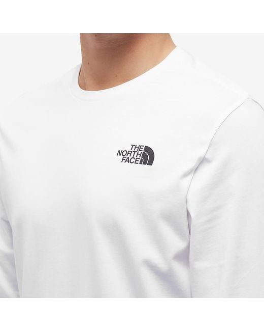 The North Face White Long-Sleeved T-Shirt for men