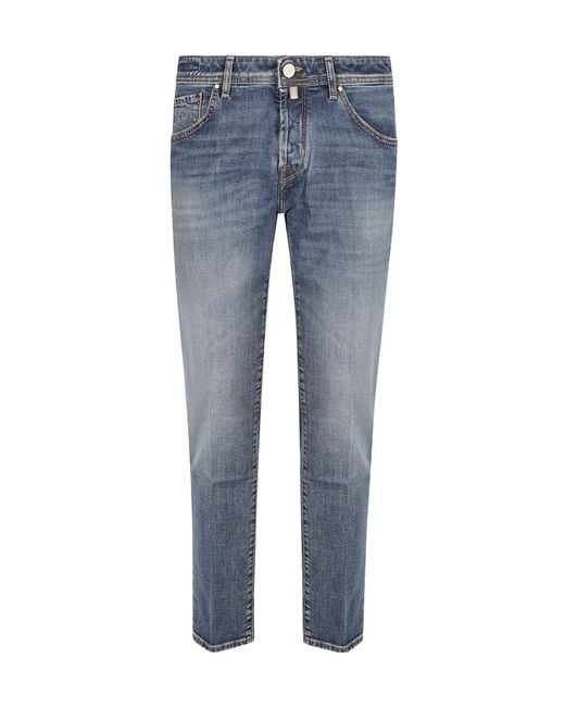 Jacob Cohen Blue 5 Pocket Slim Fit Scott Jeans for men