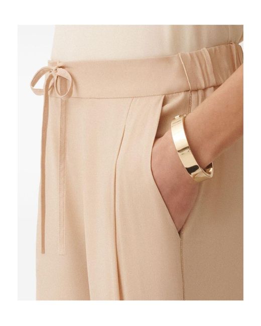 Fabiana Filippi Natural Drawstring Sweatpants