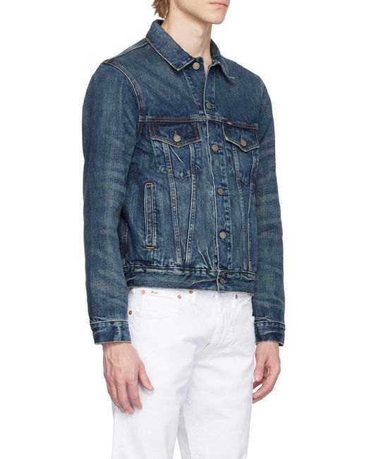 Polo Ralph Lauren Blue Button-Up Denim Jacket for men