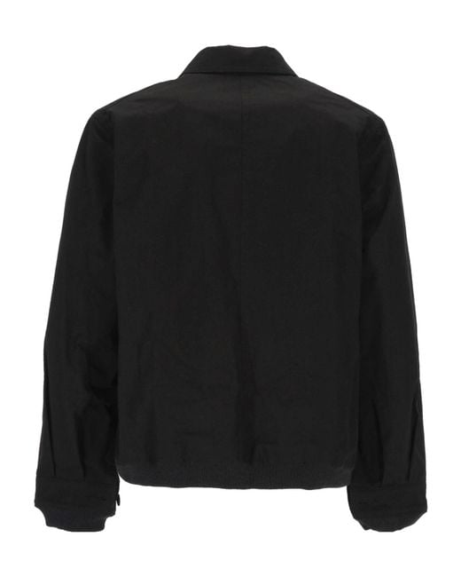 Sacai Black Reversible Zip-Fastening Jacket for men