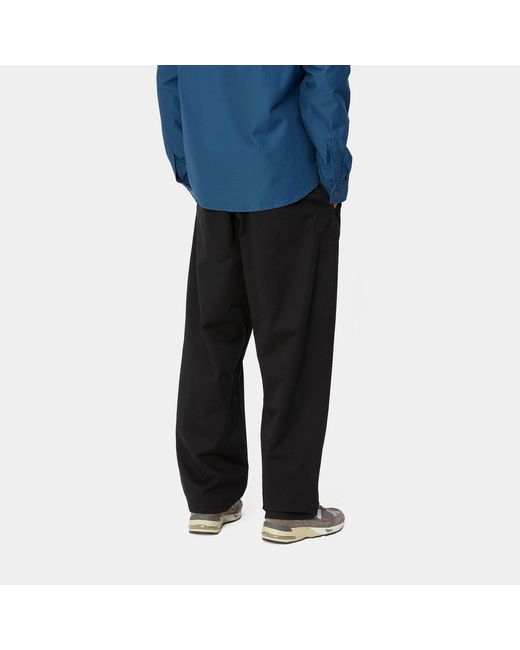 Carhartt Black Pleated Relaxed Pants for men