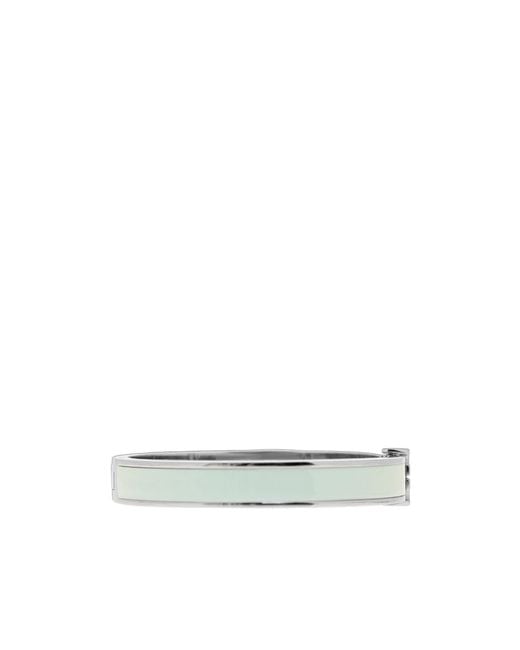 Tory Burch White Icon Logo Bracelet