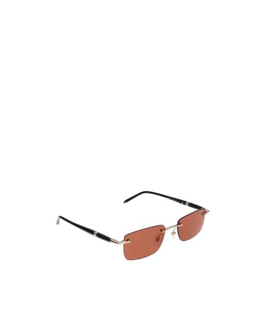 Montblanc Pink Eyewear Rectangle Frame Sunglasses for men