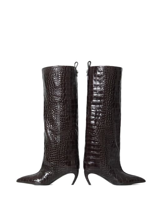 The Attico Black Pointed-Toe Boots