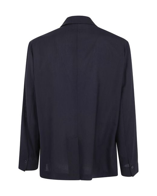 PT01 Blue Double Breasted Jacket for men