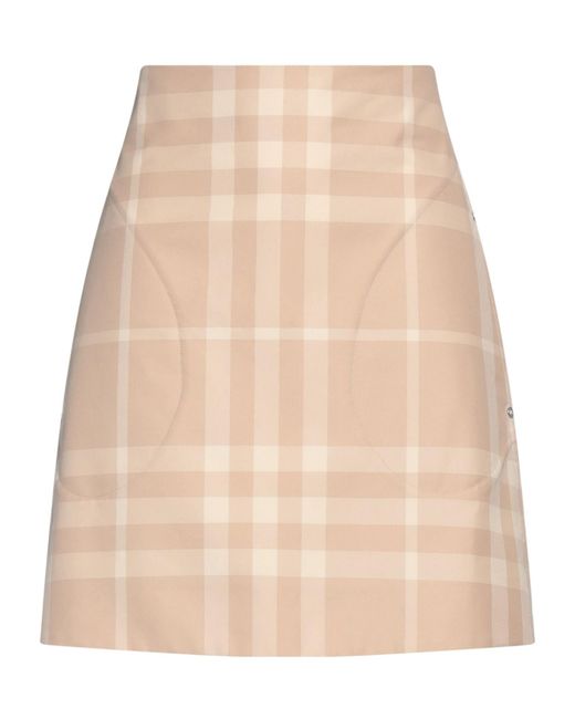 Burberry Natural Signature Print Mini Skirt